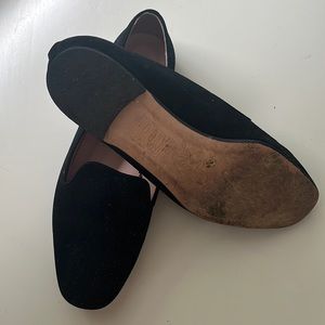 J. Crew Factory Shoes | Black Suede Smoking Loafers